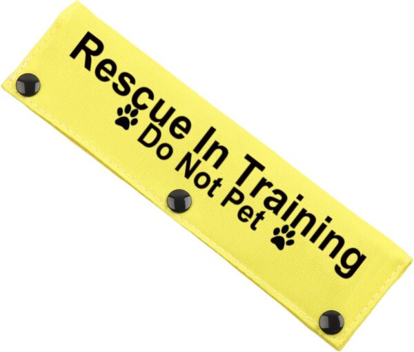 JXGZSO Rescue in Training Do Not Pet Dog Leash Sleeve Dot Not Pet Rescue Dog Leash Sleeve Service Dog Leash Wrap (Rescue in Train D N DLS)