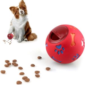 JYTDBCS Dog Puzzle Feeder Toy Ball Dog Treat Ball Puppy Slow Feeder Toy，Puppy Treat Dispenser Puzzle Slow Feeder Dog Toy Interactive Toys Training Games For Dogs Cats Rabbits Hamsters