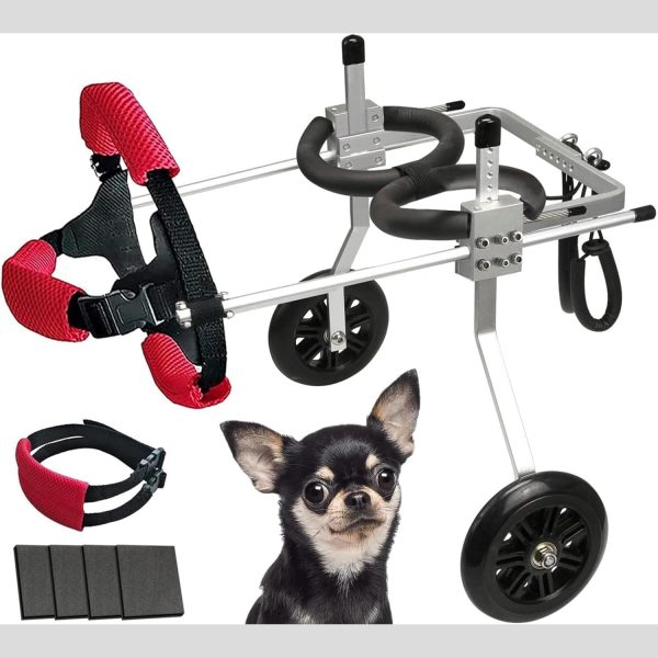 KISYHOLG Suitable for paralyzed dog wheelchairs, widened straps and smooth tire dog strollers to restore mobility and exercise walking equipment