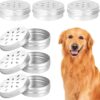 Koorium 6 Packs Dog Scent Work Tins, Aluminum Dog Scent Training Box, Small Dog Food Container, Dog Scent Training Tools Kit, Agility Scent Training Equipment for Dog Nose Training