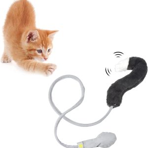 MultiValue Interactive Cat Toy with Bell, Soft Catnip Cat Toy for Indoor Cats Cat Interactive Toy with Manual Airbag, Cat Plush Toy for Kitten Exercise to Keep Fit and Funny (02#)