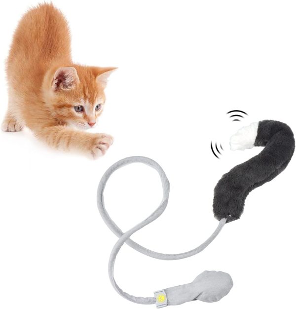 MultiValue Interactive Cat Toy with Bell, Soft Catnip Cat Toy for Indoor Cats Cat Interactive Toy with Manual Airbag, Cat Plush Toy for Kitten Exercise to Keep Fit and Funny (02#)