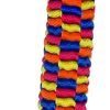 Nerf Dog Rainbow Vortex Chain Tug Dog Toy, Lightweight, Durable and Water Resistant, 19 Inches, for Medium/Large Breeds, Single Unit, Rainbow Colored