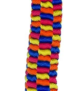 Nerf Dog Rainbow Vortex Chain Tug Dog Toy, Lightweight, Durable and Water Resistant, 19 Inches, for Medium/Large Breeds, Single Unit, Rainbow Colored