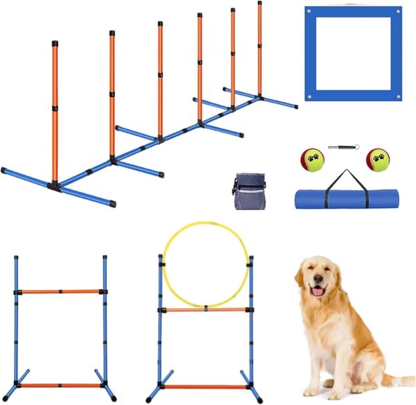 PLKO Dog Agility Equipment Set (Agility Training Equipment C)