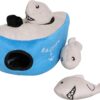 Pet Brands Hide & Seek Shark Brain Training Interactive Plush Pet Toy