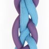 Rosewood Battersea Rope and Rubber Tug Toy For Dogs, Blue and Purple Durable Rope Dog Toy, Tough Dog Toy, Large, Interactive Dog Toy, 38cm Long