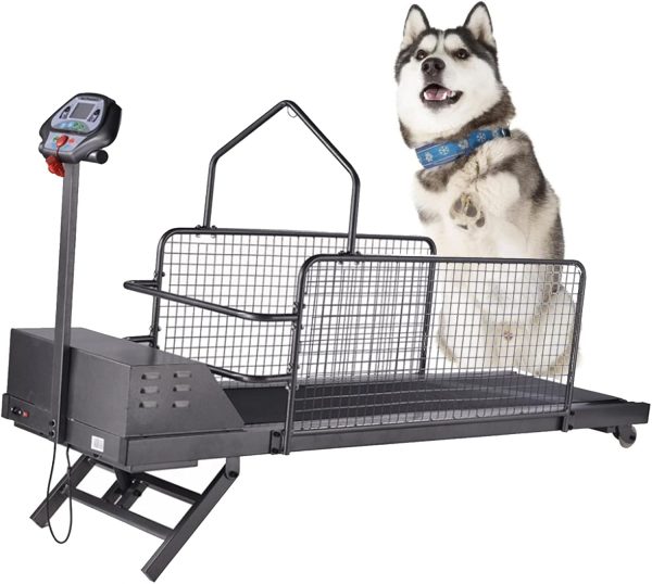 SUN RDPP Fitness Pet Dog Treadmill, Indoor Dogs Exercise Training Equipment, Incline Run Cardio Machine, for Large/Medium-Sized Dogs, Maximum Load 100kg/220Lbs