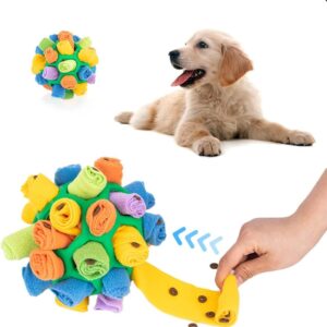 Snuffle Ball for Dogs Foraging,Interactive Dog Toys Ball,Dog Puzzle Toy,Snuffle Ball Foraging Toy for Dogs,Bite Resistant Treat Dispenser Toy Enrichment Toys for Small Medium Pet Puppy Dogs (Green)