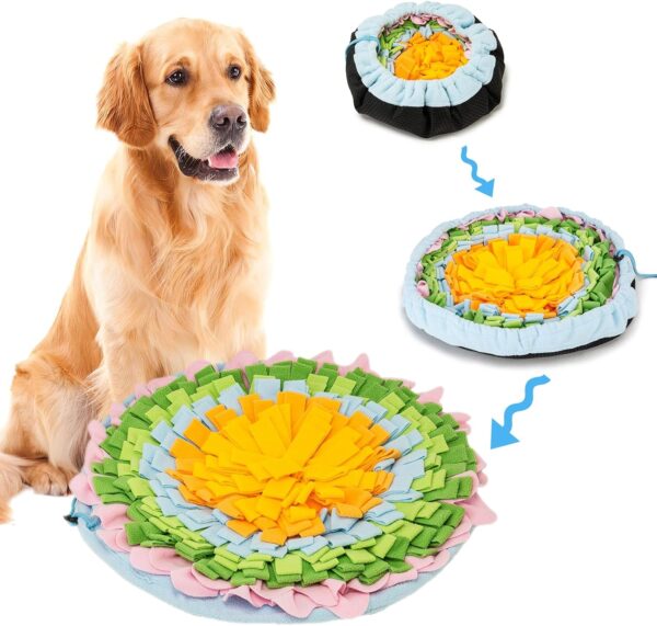 Snuffle Mat for Dogs Interactive Pet Puzzle Toys for Puppy Dog Enrichment Toy Mental Stimulation Dog Play Mat for Boredom Stress Relief