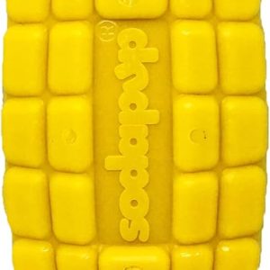 SodaPup Corn on the Cob – Durable Dog Chew Toy Made in USA from Non-Toxic, Pet Safe, Food Safe Nylon Material for Mental Stimulation, Clean Teeth, Fresh Breath, Problem Chewing, Calming Nerves & More