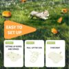 TEHONGMAI Lure Course Machine for Dogs,Interactive Dog Toys,Pet Chase Toys,Agility Training Equipment for Dogs, Remote-Control Chase Toy - for Dogs - Flag Lure Course