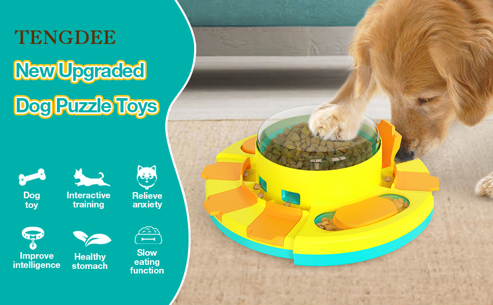 TENGDEE New Upgraded Dog Puzzle Toys