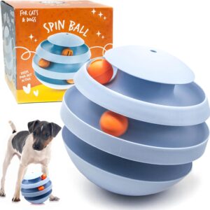 Toys for Dogs Cats Interactive Dog Toys for Boredom Pet DOG TOYS Dog Stimulation Toys SPIN, SWAY & ROLLING Dog Puzzle Toys ACTIVE Dogs Toys Cat toys Dog Balls Dog Gifts (Spin Ball (1))