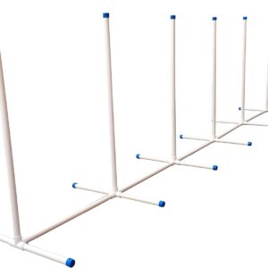 Trademark Innovations Dog Training Agility Weave Poles Equipment Set