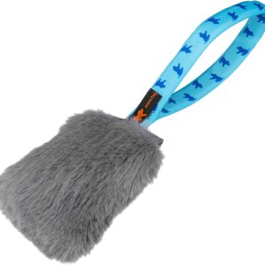 Tug-E-Nuff Faux Rabbit Fur Pocket Squeaker | Durable Dog Tug Toy | Ideal for Interactive Dog Training and Dogs of all Ages | Made of Tough Faux Fur | Puncture Proof Squeaker | 30cm (11.5 inches)