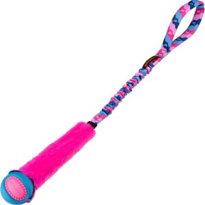 Tug-E-Nuff - Fauxtastic PowerBall Bungee | Durable Bungee Tug Toy for Dogs | Ideal for Interactive Dog Training and Dogs of all Ages | Made of Durable Faux Fur | 63cm (25 inches) in length