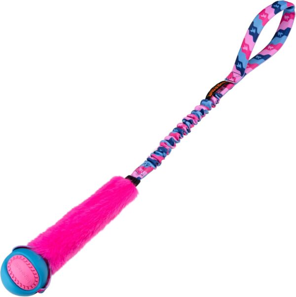 Tug-E-Nuff - Fauxtastic PowerBall Bungee | Durable Bungee Tug Toy for Dogs | Ideal for Interactive Dog Training and Dogs of all Ages | Made of Durable Faux Fur | 63cm (25 inches) in length