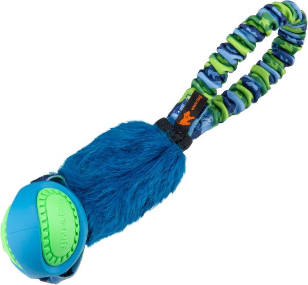 Tug-E-Nuff Pocket PowerBall Fauxtastic | Pocket-sized Tug Toy | Durable Bungee Tug Toy for Dogs | Ideal for Interactive Dog Training and Dogs of all Ages | Made of Durable Faux Fur | 29cm (11.5inches)