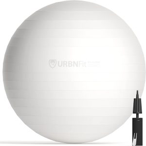 URBNFit Exercise Ball - Yoga Ball for Workout Pregnancy Stability - AntiBurst Swiss Balance Ball w/Pump - Fitness Ball Chair for Office, Home Gym