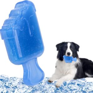 Valicaer Chew Toys for Dogs Freezable Puppy Teething Chew Toys Pet Cooling Chew Toy Popsicle Type Pet Interactive Toys Non-toxic Dog Toys for Small and Medium Dogs Dog Training Toys for Cooling