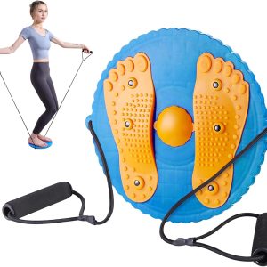 Waist Twisting Disc, Waist Whisper Body Shaping Waist Twisting Board Waist twister With Drawstring and Massage Foot Sole Home Slimming Fitness Equipment For Women Weight Loss/Cardio Exercise