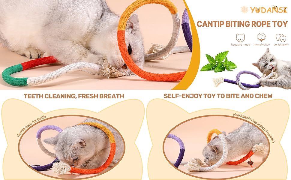 catnip rope teething toy