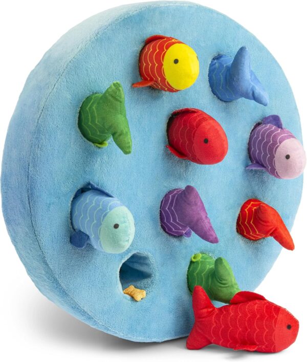 ZackyBoo Doggy Fish Pond Hide a Treat Puzzle Interactive Dog Enrichment Snuffle Toy