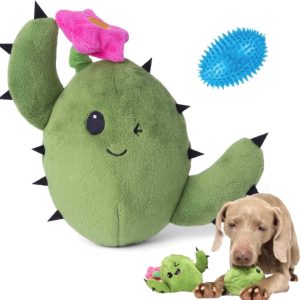 Barkbox Dog Squeak Toys | Long Lasting for Chewers | Durable Tug and Fetch Toys | Interactive Stuffed Plush Toys and Balls for Small/Medium/Large Dogs