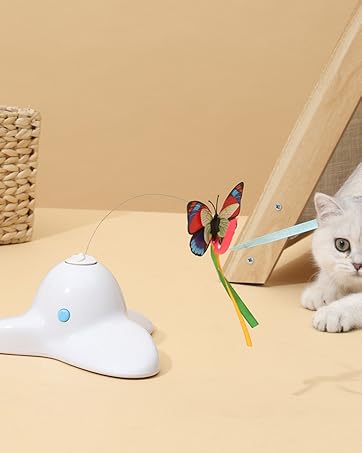 360° Electric Rotating Feather Toys