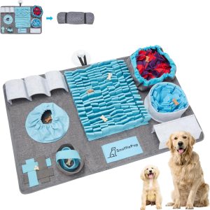 Snuffle Pup® Snuffle Mat For Dogs I An Interactive & Fun Feeding Puzzle I Sniffing Mat for a Large to Small Dog I Easy to Clean, Durable & Slow Feeding Game for All Breeds