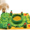 Veeteah Dog Activity Mat - Interactive Dog Toy For Foraging,Small Pets Treat Toy, Slow Eating Mat, Interactive Dog Toy With 2 Squeaky Carrot, Nosework Feeding Mat, Cat, Puppy