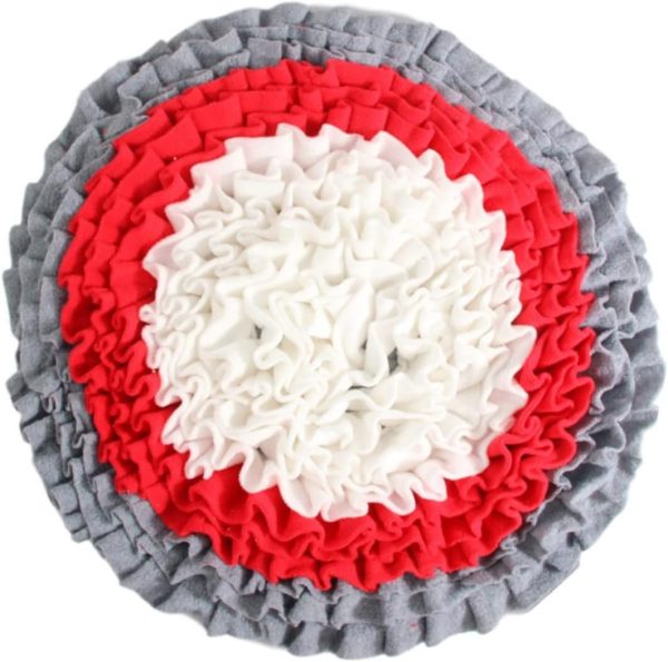 BESPORTBLE 1pc Pet Sniffing Pad Pet Slow Feeding Pad Pet Feeding Pad Dog Foraging Mat Dog Food Dispenser Teething Toys for Puppies Snuffle Bowl Dog Treat Dispenser Pet Activity Mat Canvas