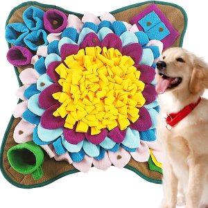 Pet Activity Mat - Slow Eating Mat | Interactive Feed Game, Enrichment Pet Foraging Mat, Cat Doggies Interactive Puzzle Toys For Smell Training, Dog Mental Stimulation To