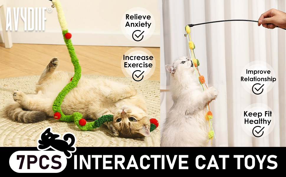  Interactive Cat Wand Toys