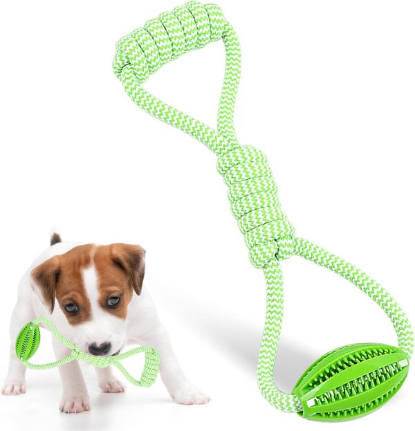 Feibety Dog Rope Toys for Large and Medium Aggressive Chewers,Tough Rope Chew Toy,Indestructible Natural Cotton Rope Tug of War Dog Toy Pull Rope Teeth Cleaning,Rope Tug & Treat Dog Toy