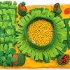 Gmokluytw Pet Activity Mat | Interactive Dog Enrichment Pet Foraging Blanket | Nonslip Sniff Mat, Portable Nosework Feeding Mat With 2 Squeaky Carrot For Small Pets, Relief Boredom