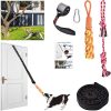 KATOLK Door Anchor Dog Hanging Bungee Tug Toy for Small Dog Pull Rope and Tug of War, Indoor Outdoor Pull Interactive Toy, Durable Retractable Tugger Dog Rope Toy with 2 Chew Toys for Dogs and Cats