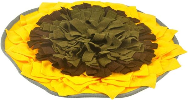 KUANDARYJ Fashion Pet Snuffle Mat, Dog Feeding Mat Dog Training Pad Pet Nose Work Blanket Non Slip Pet Activity Mat for Foraging Skill, Stress Release Comfortable