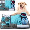 Kuoser Snuffle Mat for Dogs, Puzzle Toys for dogs, Washable Dog Sniffing Mat, Durable Puppy Lick Mat, Multiple Difficulties Interactive Dog Toys, Slow Feeding Mat for Small Medium Large Dogs
