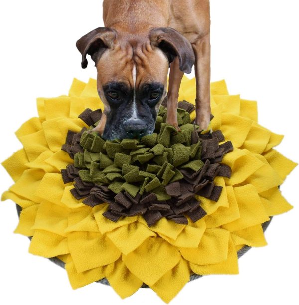 LIVEKEY Ali Snuffle Mat Dog Slow Feeding Training Mat, Pet Snuffle Mat Nosework Blanket Non Slip Pet Activity Mat for Foraging Skills, Stress Release