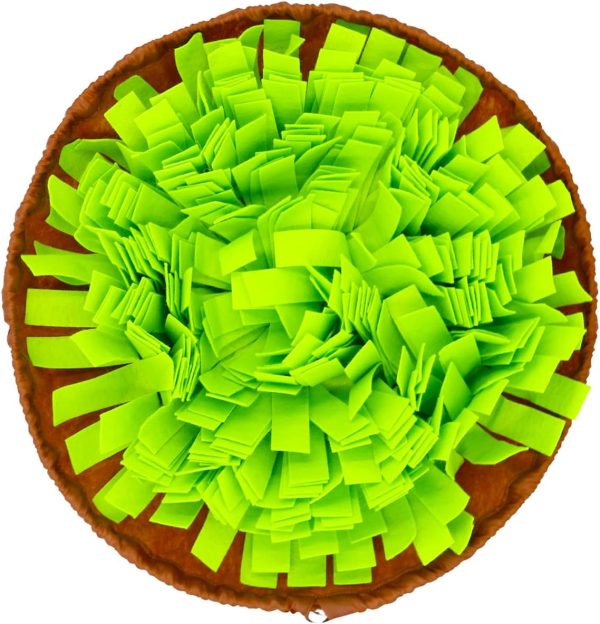 Newooe Snuffle Mat for Dogs Pet Snuffle Mat Food Sniffing Feeding Mat Natural Foraging Skills Slow Feeding Puppy Training Mat for Boredom and Stress Relief Encourages Dogs