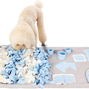 STELLAIRE CHERN Snuffle Mat For Small Large Dogs Nosework Feeding Mat (23.6" X 39.4") Easy To Fill And Machine Washable Training Mats Pet Activity/Toy/Play Mat, Great For Stress Release - M