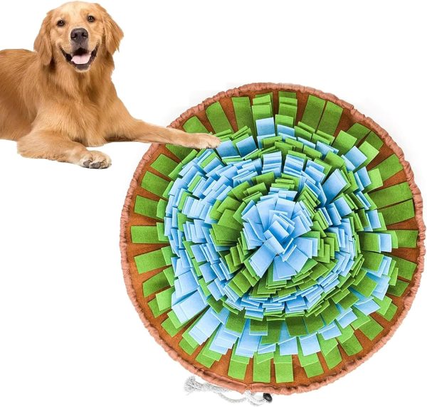 Snuffle Mat for Dogs, Washable Dog Snuffle Mat for Slow Feeding, Interactive Dog Toys for Boredom, Dog Game Toy for Large Medium and Puppies(48 x 48cm)