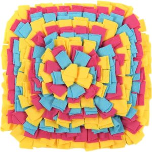 Snuffle Mat for Dogs,Dog Snuffle Mat Puppy Slow Feeding Training Mat Interactive Feeding Game for Boredom and Mental Stimulation Pet Treats Feeding Mat,Medium Small Dogs Training Mat