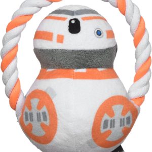 Star Wars for Pets BB8 Rope Ring with Plush Head Dog Toy | BB8 Chew Toy for Dogs | STAR WARS Dog Toys, Dog Tug Toys, Tug of War Dog Chew Toys | Gifts for Star Wars Fans, 8 Inch (FF19196)