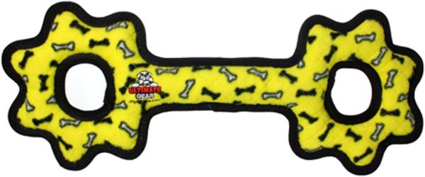 Tuffy Ultimate Tug-O-Gear Bone, Yellow