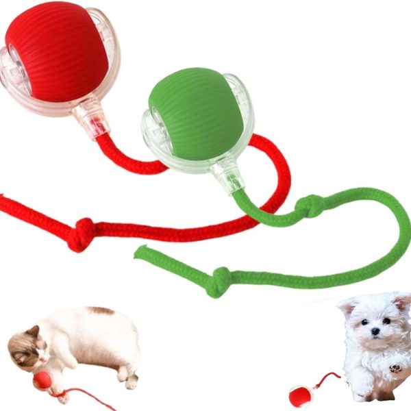 Tugplay Pro, Tug Play Pro, Tweettrek Pro, Interactive Doggo Comfy Rolling Ball, Smart Tugplay Pro Toys Rechargeable (Red)