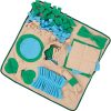 Windmilne 3 Pcs Dog Sniffing Pad Dog Food Small Feeding Mats Dog Feeding Blanket Pet Activity Mat