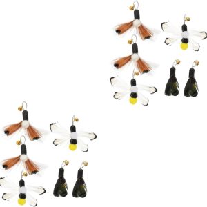 Yardwe 12 Pcs Component cat mice toy cat toy wand replacements replacement head Toy insect substitute appendix fishing rod cat stick plastic cat wand toy kitten cat toy hanging